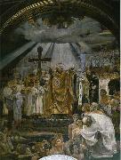 Viktor Vasnetsov The Baptism of Kievans. USA oil painting artist